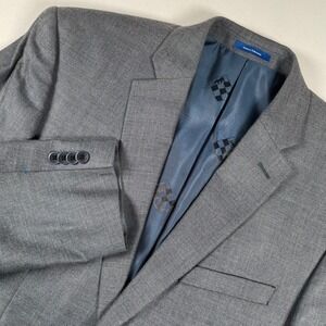 Vince Camuto Modern Blue Silk Wool Blend Blazer Sport Coat Mens 40/S